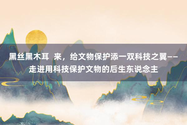 黑丝黑木耳  来，给文物保护添一双科技之翼——走进用科技保护文物的后生东说念主