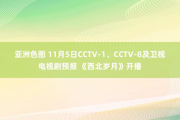 亚洲色图 11月5日CCTV-1、CCTV-8及卫视电视剧预报 《西北岁月》开播